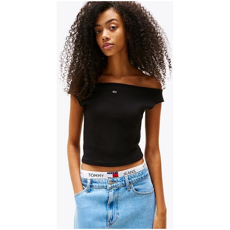 TOMMY JEANS Boat neck top ss